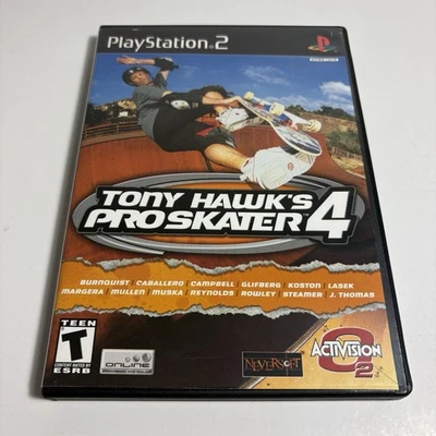 Tony Hawk's Pro Skater 4 (Playstation PS2) No Manual - Black Label Tested Clean - Image 1 of 4
