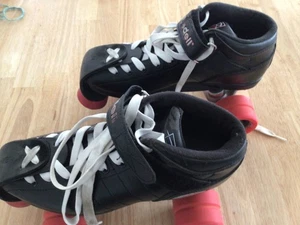 Riedell R3 Cayman Men's Size 8 Roller Skates & Radar Revolver Wheels (READ/SEE) - Picture 1 of 4