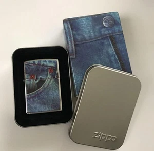 Zippo Ölfeuerzeug America [selten] ZIPPO Denim Pocket Levi's - Bild 1 von 2
