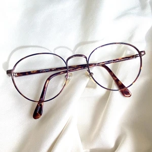 Vintage Broadway Round Unisex EYEGLASS FRAMES Tortoise  52 20 140 Eyeglasses - Picture 1 of 6
