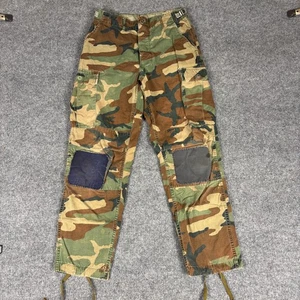 Vintage US Military Woodland Camo Hot Weather Trousers Pants Small Regular Recon - Picture 1 of 14