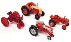 Ertl 1/64 Case John Deere Farmall Ford Tractor Set X4 Unboxed Diecast Farm - Picture 1 of 3