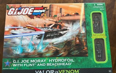 Gi Joe 2005 Moray Hydrofoil Valor Vs Venom con cabeza de playa Flint Toys R Us exclusivo Foto 1 de 3