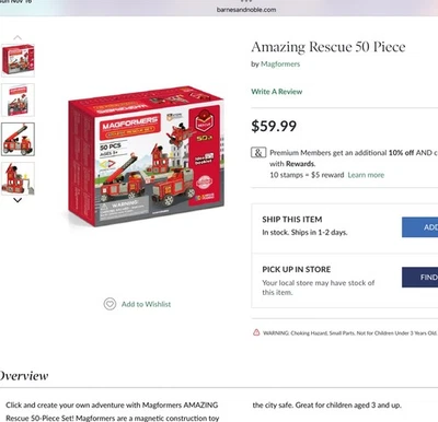 (Complete Set) – Magformers Amazing Rescue 50-Piece Set - Image 1 of 4