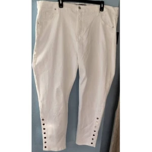 Veronica Beard Jeans 24 weiß Kate Skinny HighRise Druckknopf seitlich NEU Freizeit - Bild 1 von 13