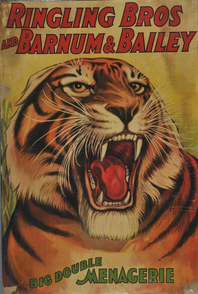 Circus Poster 13"x19" Ringling Bros and Barnum and Bailey Big Double Menagerie  - Image 1 of 1