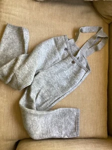 Disana Children Pants Winter Grey Overalls 122-128 6-8Y 100% Virgin Wool Germany - Picture 1 of 4