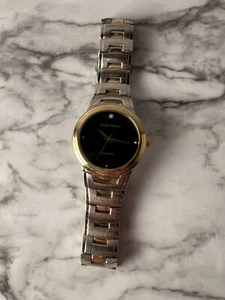 Sergio Valente Women's Diamond Quartz Silver & Gold Tone Watch - Picture 1 of 5