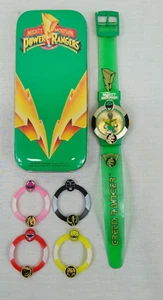 1994 SABAN MIGHTY MORPHIN POWER RANGERS WRIST WATCH GREEN RANGER XTRAS - Picture 1 of 9
