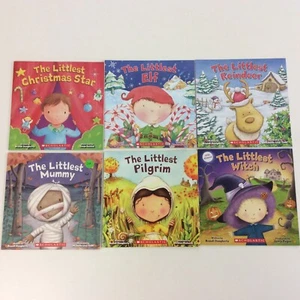 Brandi Dougherty Littlest Elf Reindeer Pilgrim 6 Picture Book Lot - Imagen 1 de 4