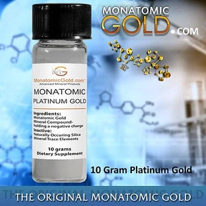 MONATOMIC PLATINUM GOLD *ORMUS* WHITE POWDER GOLD* 10 gram Andara M-7 Detox - Imagen 1 de 8