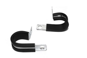 7/8" Aluminum Line Clamps One Hole Strap Insulated Rubber Insert 10 Pack - Picture 1 of 8