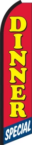 Dinner Special Swooper Flag Feather Super Bow Banner - Bild 1 von 1