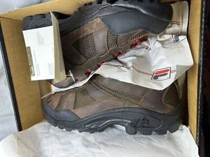 VTG ✨NWT✨FILA OUTDOOR All Purpose Mountain Hiking Shoes Brown ✨Red Laces✨Sz 11 - Picture 1 of 12