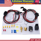 Dual Electric Cooling Fan Wiring Relay Sensor Kit 175/185 Thermostat 12V 40 Amp Volkswagen Gol