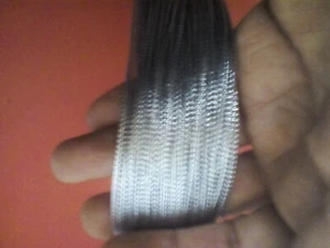 5 Metres Silver Gift Rope Cord Thread String Tag Ribbons 1.0 mm Party Wedding - Picture 1 of 2