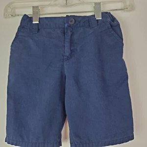 CHEROKEE Navy Blue 100% Cotton Zip Shorts Adjustable Waist 6X Boys Uniform - Picture 1 of 3