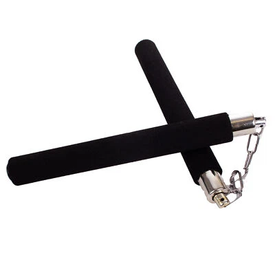 Funny Fashion Deluxe Ninja Halloween Prop Nunchaku Silver Plastic Costume Nun... - Image 1 of 4