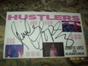 JENNIFER LOPEZ "HUSTLERS" SIGNED AUTOGRAPHED 3X5 INDEX CARD - Picture 1 of 3