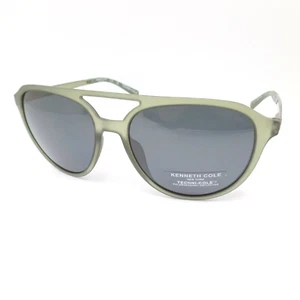 Kenneth Cole KC77261 97D Matte Green Blue Grey Polarized Sunglasses Authentic - Picture 1 of 5
