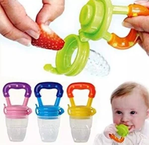 Baby Fruit Feeder Pacifier Infant Fruit Teething Toy Silicone Pouches for Toddle - Picture 1 of 8