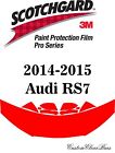 3M Scotchgard Paint Protection Film Pro Series Clear Bra Kit 2014 2015 Audi Rs7