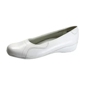 👟 24 HOUR COMFORT Aisha Women's Wide Width Leather Slip-On Shoes 👟 - Picture 1 of 6