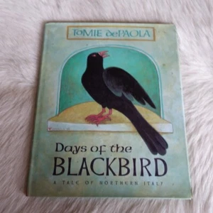 Tomie Depaola Days Of The Blackbird Vintage Crow Book Vintage Stain Glass Art A4 - Picture 1 of 11