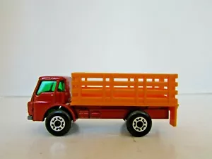MATCHBOX SUPERFAST DIECAST #71 CATTLE TRUCK RUST COLOR 1976 LESNEY H2 - Picture 1 of 5