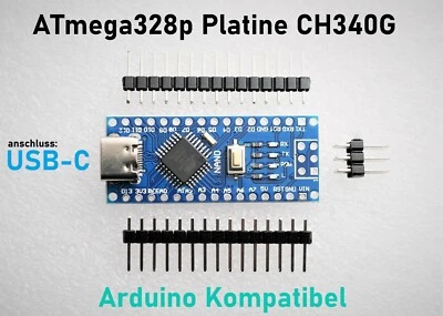 SATOR_STORY Nano ATmega328 Board Arduino Kompatibel USB Chip CH340G USB-C