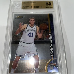 1998-99 Topps Finest Dirk Nowitzki BGS 9.5 Gem Mint w/ 10 Center RC - Picture 1 of 6