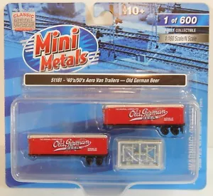 Classic Metal Works N-Scale #51181 Aero Vans, OLD GERMAN BEER, two pack and NEW! - Picture 1 of 2