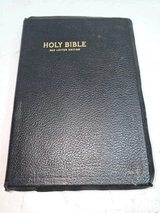 Holy Bible KJV world edition red letter References Genuine Leather No Markings - Imagen 1 de 11