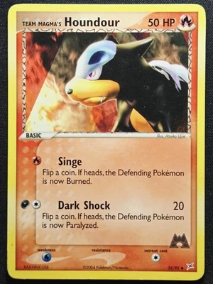 Team Magma's Houndour 35/95 Team Magma VS Team Aqua 2004 - Pokémon TCG - Image 1 of 2