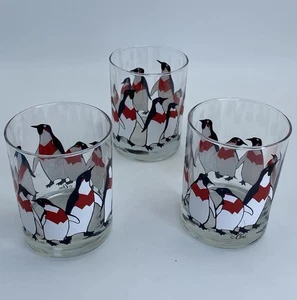 3 Cera Pinguin Felsen Gläser Urlaub Weihnachten Bourbon Double Old Fashioned - Bild 1 von 5