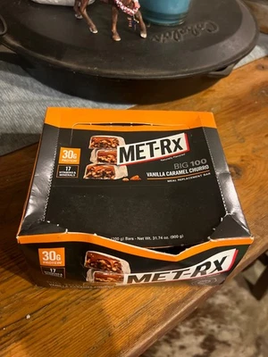 Big 100 Barritas Proteicas Colosales, Barritas de Comida Churro Caramelo Vainilla, Marrón, 9 Unidades Foto 1 de 3