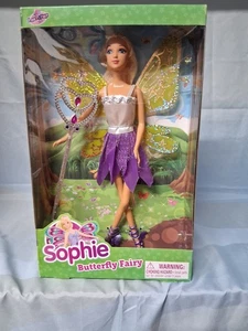 Vestido Sophie Butterfly Hada Púrpura Varita Diamante Alas Doradas De Colección Años 90’s NUEVO - Imagen 1 de 2