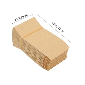 100Pcs Kraft Paper Bags for Corn Wheat Rice Packaging Storage - Picture 1 of 12