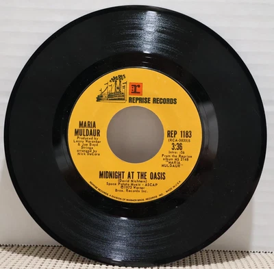 Maria Muldaur Midnight At The Oasis / Any Old Time 45 RPM 1973 Reprise - Image 1 of 4