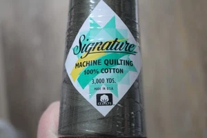 Signature Thread 40 wt Dark Olive 3000 yards Sealed Longarm Quilting Sewing - Picture 1 of 4