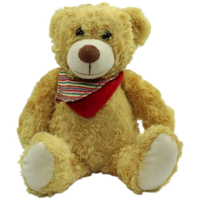 Althans Club Hellbrauner Teddy mit Halstuch Kuscheltier 30cm Gebraucht Teddybär - Bild 1 von 4