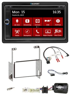 Blaupunkt Bluetooth DAB 2DIN USB DVD Lenkrad Autoradio für Nissan X-Trail T31 20 - Bild 1 von 4