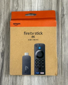 Amazon Fire TV Stick 4K Streaming Media Player 8GB Wi-Fi 6 Alexa Remote - NEW - Picture 1 of 3
