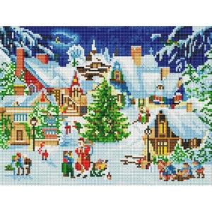 Zauberhaftes Winterdorf, Diamond-Painting-Adventskalender - Bild 1 von 5