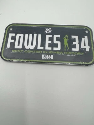Sylvia Fowles Stadium Give Away Metal License Plate. Minnesota Lynx. WNBA. HOF!￼ - Image 1 of 4