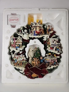 Rudolfo la renna dal naso rosso ghirlanda città di Natale biancospino villaggio luci - Foto 1 di 19