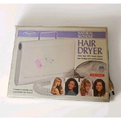 Secador de pelo Dazey Natural Wonder suave con capó modelo HD31 de colección con caja y manual Foto 1 de 4
