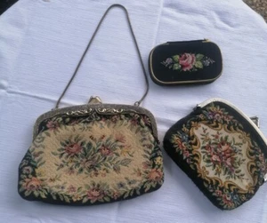 Vintage Gobelin 3er Set Täschchen - Bild 1 von 5