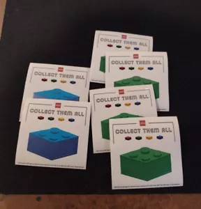 Lego Collect Them All Stickers Lot of 6 (4green, 2 blue) - Picture 1 of 1