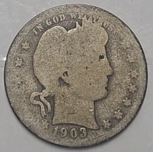 1903-P Quartiere da Barbiere - 0,25€ - 90% Argento Circolato - Foto 1 di 2